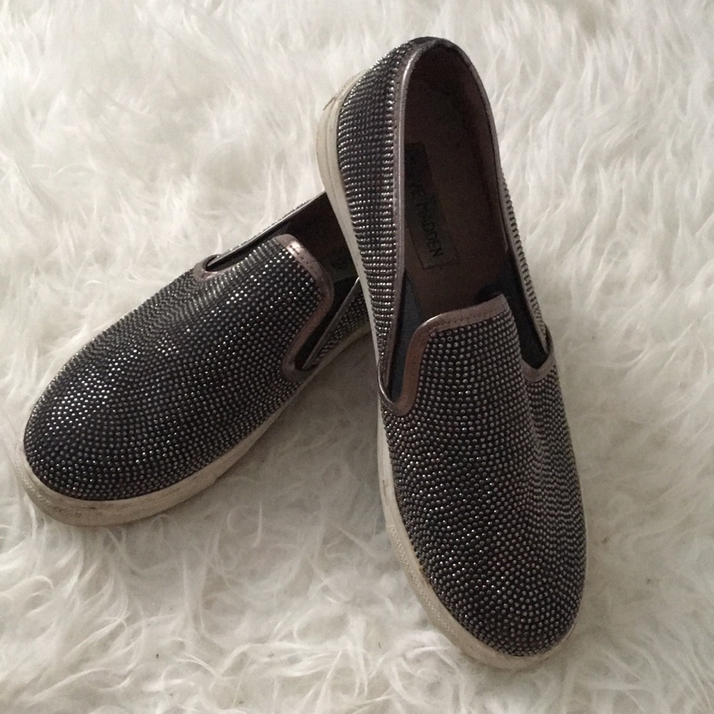 sparkly slip ons
